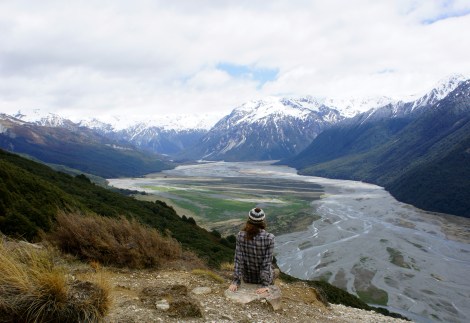 The happiest place for my introverted self--on top of a mountain. 